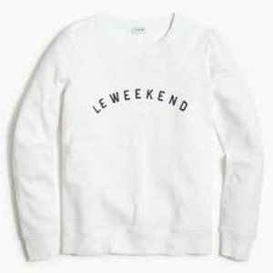 J. Crew Le Weekend Graphic Raglan Sweatshirt 3X